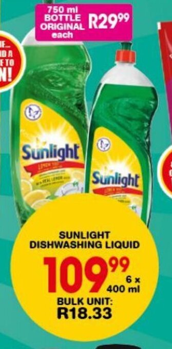 SUNLIGHT DISHWASHING LIQUID