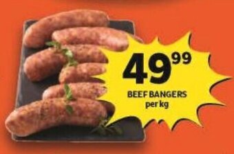 Shoprite BEEF BANGERS per kg offer