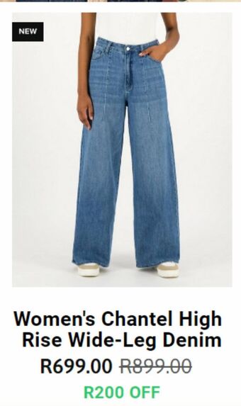 Women's chantel high rise wide-leg denim