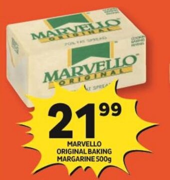 Shoprite MARVELLO ORIGINAL BAKING MARGARINE 500g offer
