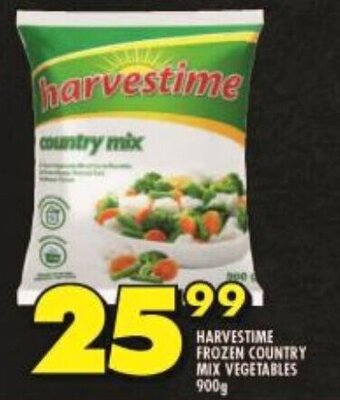 Shoprite HARVESTIME FROZEN COUNTRY MIX VEGETABLES 900g offer