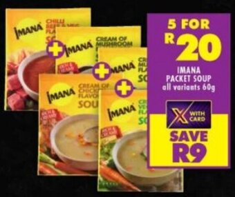 Shoprite IMANA PACKET SOUP all variants 60g offer