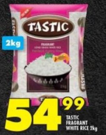 Shoprite TASTIC FRAGRANT WHITE RICE 2kg offer