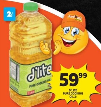 Shoprite D'LITE PURE COOKING OIL 2L offer