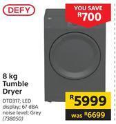 Builders Warehouse Defy 8kg tumble dryer dtd317 offer