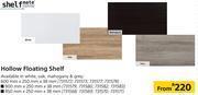 Builders Warehouse Shelfmate hollow floating shelf-600mm x 250mm x 38mm offer