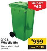 Builders Warehouse 240l wheelie bin offer
