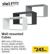 Builders Warehouse Shelfmate wall mounted cubes-400mm x 220mm x 13mm each offer