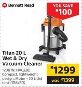 Builders Warehouse Bennett read titan 20l wet & dry vacuum cleaner hvc220 offer