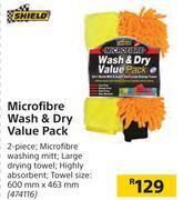 Builders Warehouse Shield microfibe wash & dry value pack offer