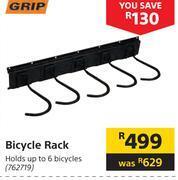 Grip bicycle rack