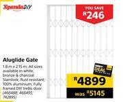 Builders Warehouse Xpanda diy aluglide gate offer