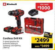 Builders Warehouse Einhell cordless drill kit offer