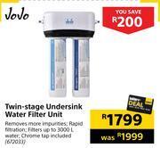 Builders Warehouse Jojo twin-stage undersink water filter unit offer