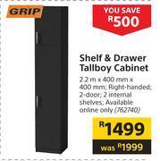 Builders Warehouse Grip shelf & drawer tallboy cabinet offer