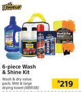 Builders Warehouse Shield 6 piece wash & shine kit offer