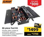 Builders Warehouse Grip 86-piece tool kit offer