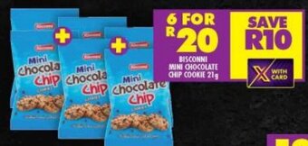 Shoprite BISCONNI MINI CHOCOLATE CHIP COOKIE 21g offer