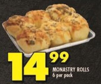 Shoprite MONASTRY ROLLS 6 per pack offer