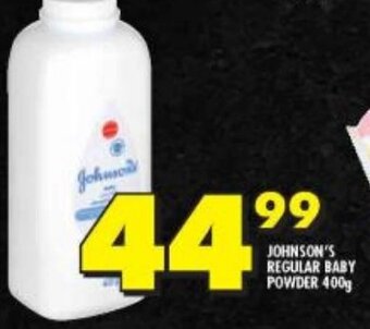 Shoprite JOHNSON'S REGULAR BABY POWDER 400g offer