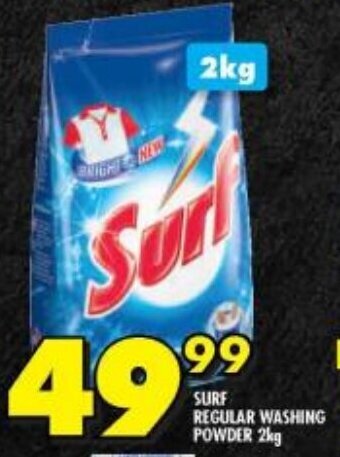Shoprite SURF REGULAR WASHING POWDER 2kg offer