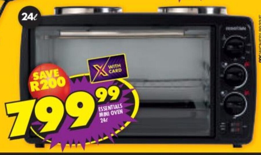 ESSENTIALS MINI OVEN 24L offer at Shoprite