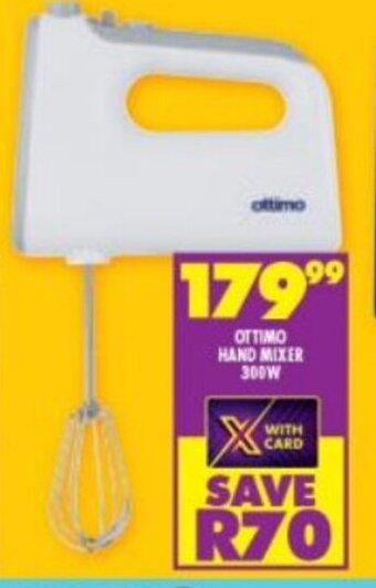 Shoprite OTTIMO HAND MIXER 300W offer