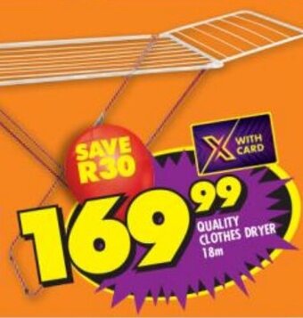 Shoprite QUALITY CLOTHES DRYER 18m offer