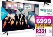 Game Hisense 58 a6h uhd smart tv offer