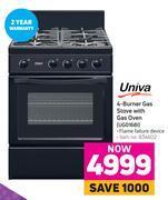 Game Univa 4-burner gas stove with gas oven ug016bi offer