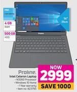 Game Proline intel celeron laptop offer