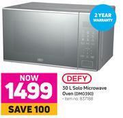 defy 30lt mirror glass microwave dmo390