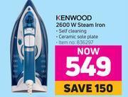 Game Kenwood 2600w steam iron offer