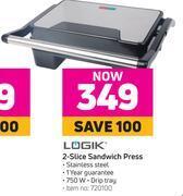 Game Logik 2 slice sandwich press offer