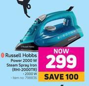 Game Russell hobbs power 2000w steam spray iron rhi-2000tr offer