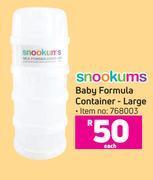 Game Snookums baby formula container large-each offer