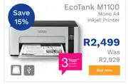 First Shop Epson EcoTank M1100 Mono A4 Inkjet Printer offer