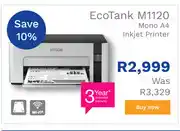 First Shop Epson EcoTank M1120 Mono A4 Inkjet printer offer