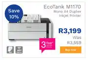 First Shop Epson EcoTank M1170 Mono A4 Duplex Inkjet Printer offer