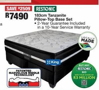 OK Furniture Base set 183cm offer