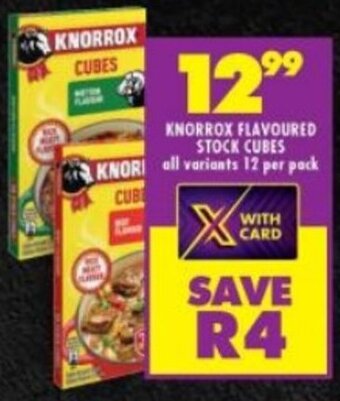 Shoprite KNORROX FLAVOURED STOCK CUBES all variants 12 per pack offer