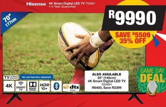 OK Furniture Smart tv hisense 70'' offer