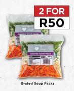 Food Lover's Market Grated soup packs-for 2 offer