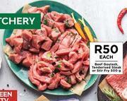 Food Lover's Market Beef goulash, tenderised steak or stir fry-500g each offer