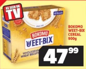 Usave BOKOMO WEET-BIX CEREAL 900g offer