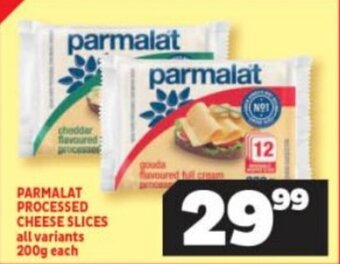 Usave PARMALAT PROCESSED CHEESE SLICES all variants 200g each offer