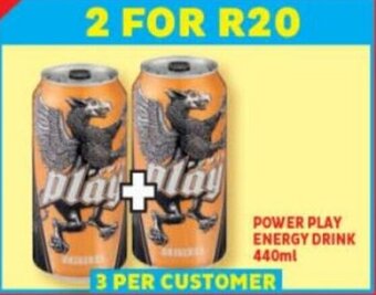 Usave POWER PLAY ENERGY DRINK 440ml offer