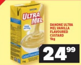Usave DANONE ULTRA MEL VANILLA FLAVOURED CUSTARD 1kg offer
