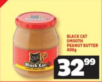 Usave BLACK CAT SMOOTH PEANUT BUTTER 400g offer