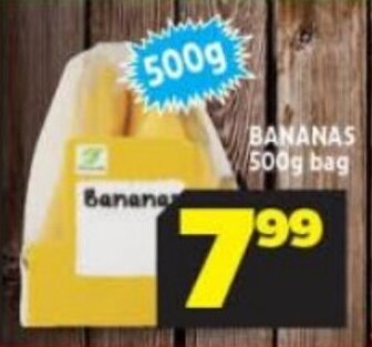 Usave BANANAS 500g bag offer